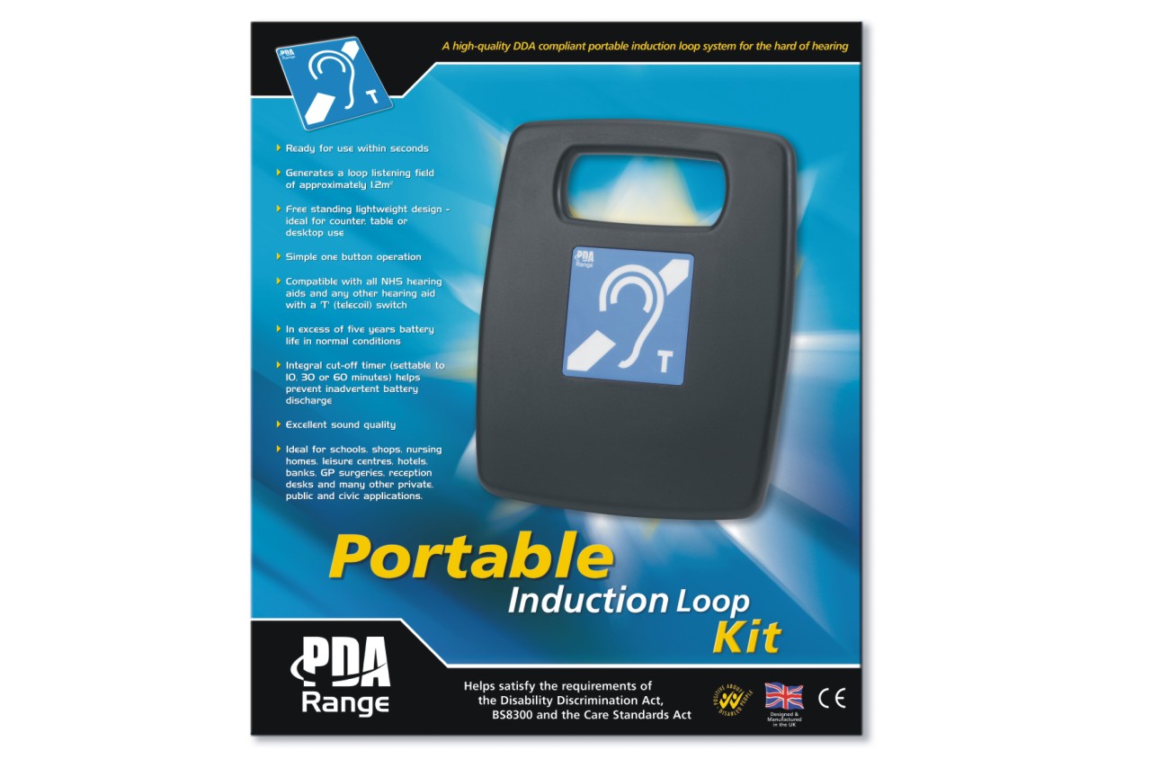 SigNET PL1/K1 tragbares Induktionsschleifen-Set mit integriertem Mikrofon und Akku