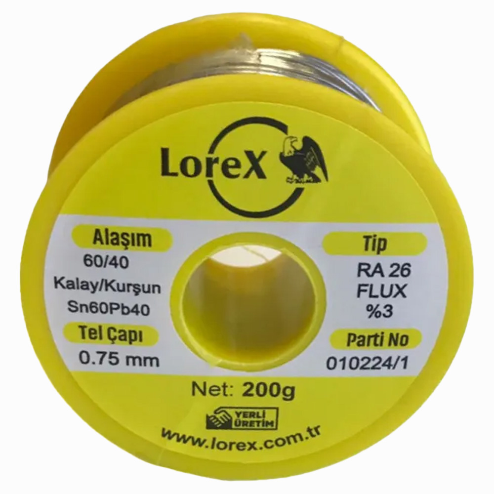 LOREX LR-SL200 200gr Lehim Teli 0,75mm 