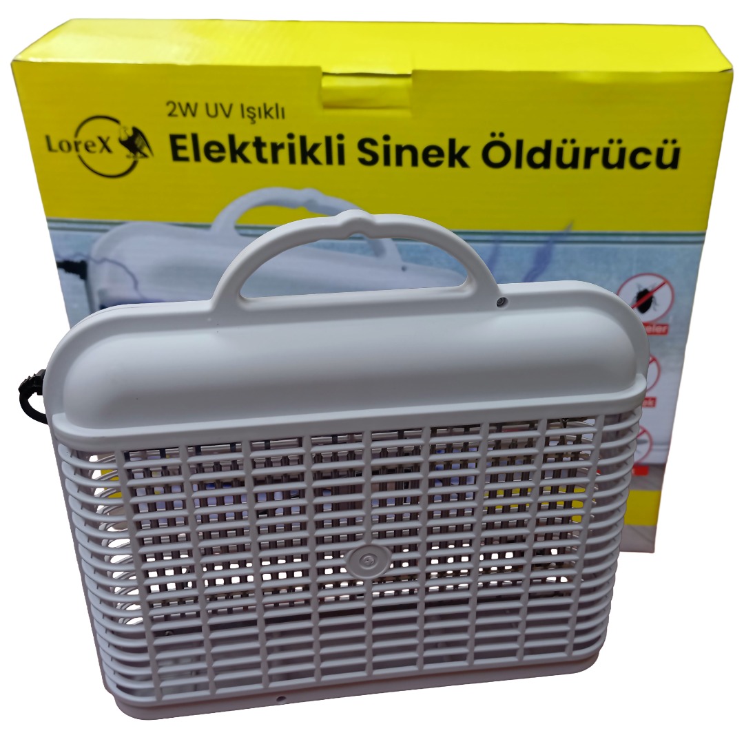 LOREX 55620BK UV ışıklı masaüstü elektrikli sinek öldürücü 24W sivrisinek ve uçan haşere tuzağı