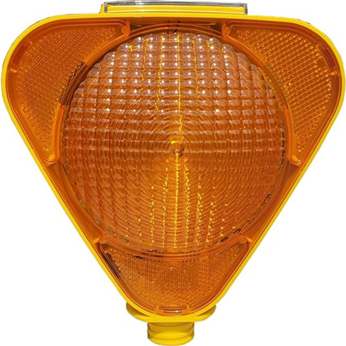 LOREX LR-SPL01 Solar Güneş Enerjili Üçgen Flaşörlü Sarı Lamba