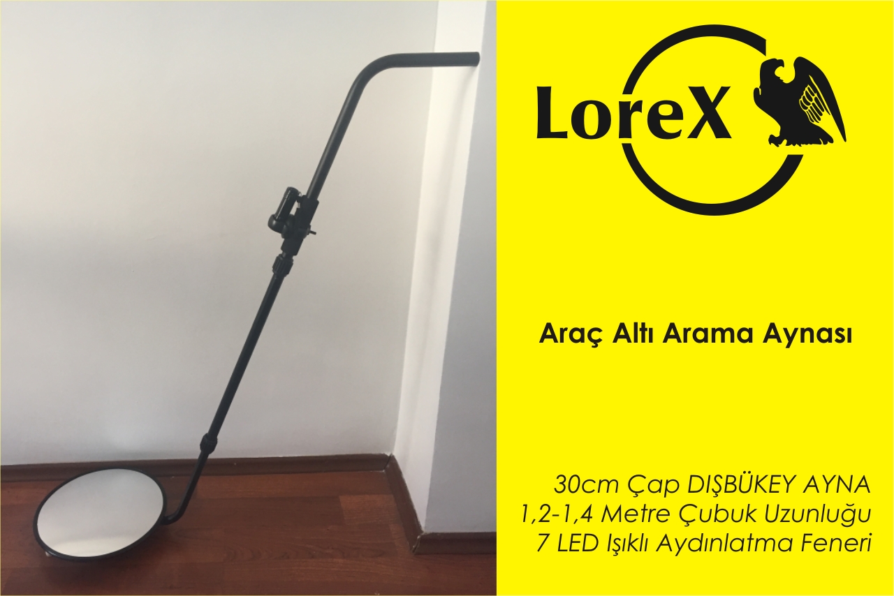 LOREX LR-UVIM 30 cm LED aydınlatmalı araç altı arama aynası