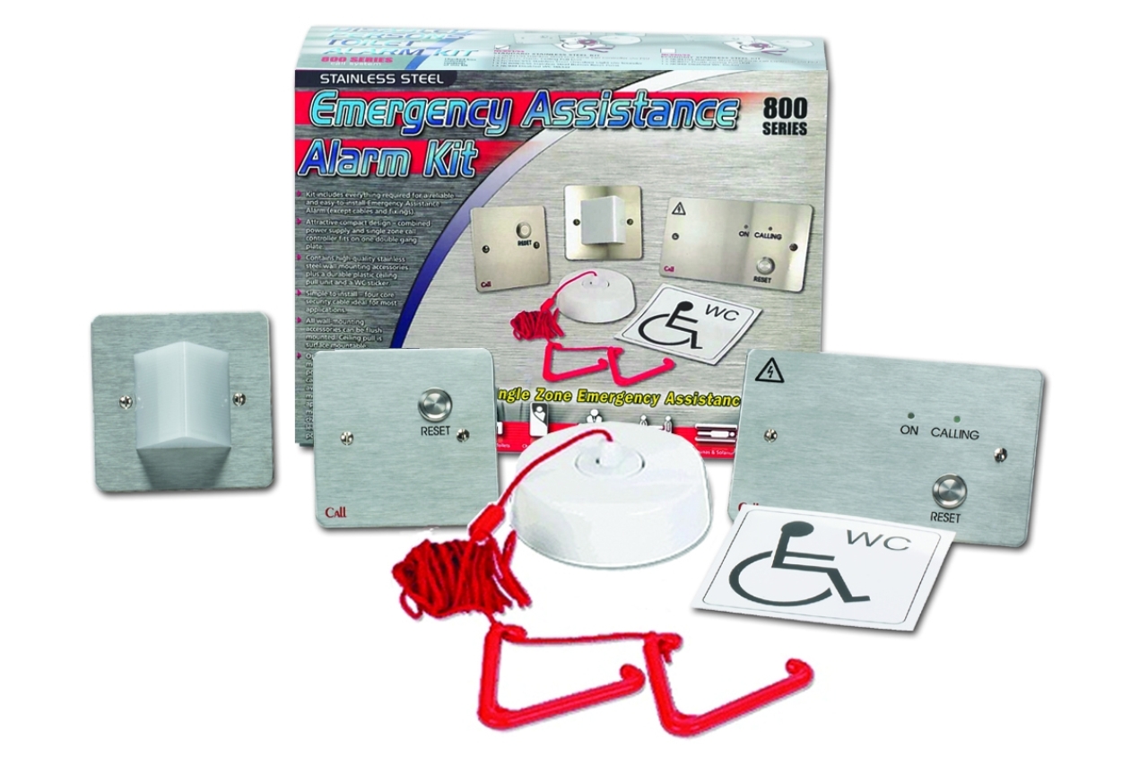 C-TEC NC951/SS Paslanmaz Çelik Tek Zone Engelli tuvalet alarmı