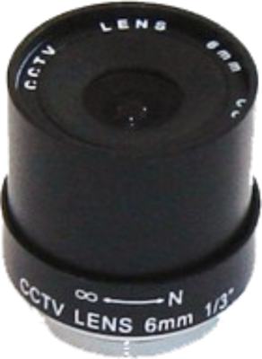 3MK-FL4 1/3" 4mm Fixed Open Iris Lens 
